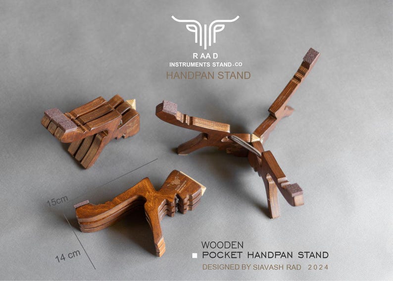 핸드메이드 원목 핸드팬 스탠드  | 핸드팬 바닥 거치대