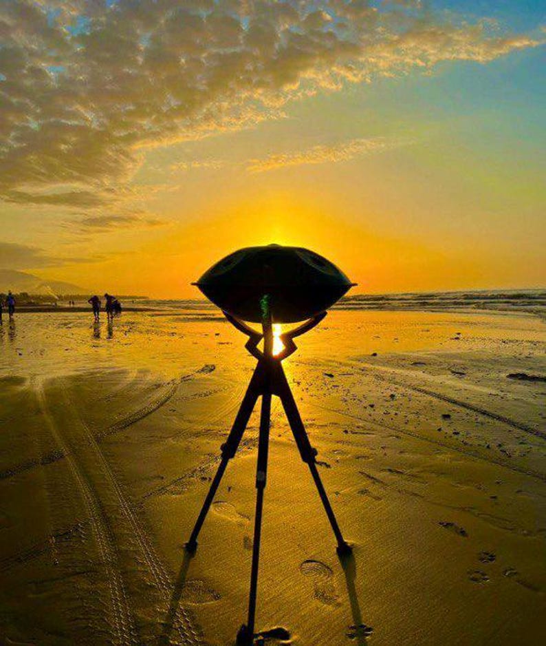 조절형 핸드팬 스탠드 | 앉은 자세·선 자세 연주용