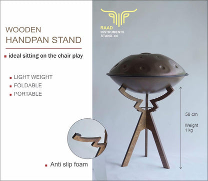 핸드메이드 원목 핸드팬 스탠드